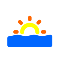 en hausse soleil, coucher de soleil, aube, solaire radiation. png