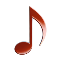 AI generated Quarter Note Rest symbol 3d isolated on transparent background png