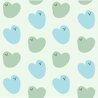 love heart y2k pattern vector