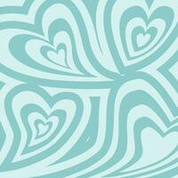 love heart y2k pattern vector