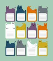 note and memo of cat character vector