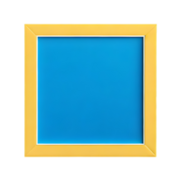 AI generated Square Design Frame Symbol isolated on transparent background png