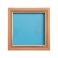 AI generated Square Design Frame Symbol isolated on transparent background png