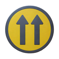 AI generated Two Way Traffic icon Symbol isolated on transparent background png