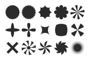 brutalista resumen geométrico forma recopilación. vector