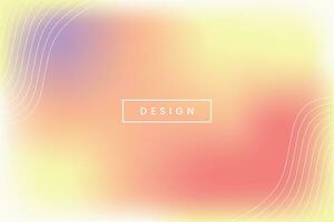 Multi-colored gradient pastel colors and lines. Abstract background vector