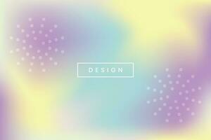 Multi-colored gradient pastel colors and circles. Abstract background vector