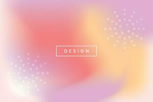 Multi-colored gradient pastel colors and circles. Abstract background vector