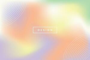 Multi-colored gradient pastel colors and lines. Abstract background vector