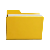 AI generated Computer Folder Icon isolated on transparent background png