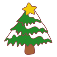 el ilustración de un Navidad árbol png