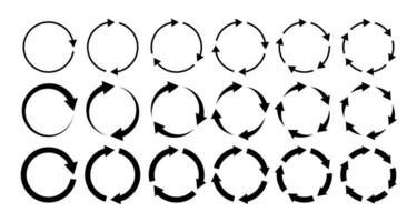 circulo flechas circular proceso, girar infografía elemento. redondo paso bucle, sincronizar cargando flecha símbolo. rotación opción editable carrera vector reciclar actualizar señales