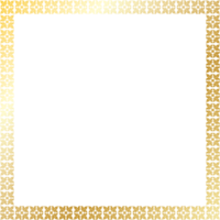 golden flora square frame png