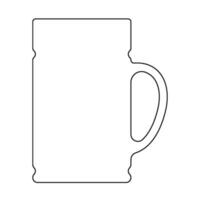 beer glass icon vector