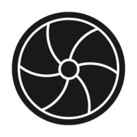 Exhaust Fan Air Cooling CPU Fan Icon vector