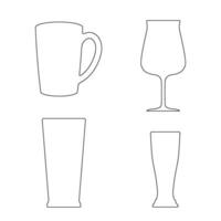 beer glass icon vector