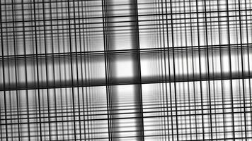 3d textura. negro y blanco antecedentes en un jaula para pancartas y diseños volumétrico antecedentes con bokeh efecto. antecedentes de intersectando gris líneas. blanco antecedentes con perspectiva. resumen foto