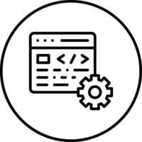 código ajustes vector icono