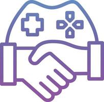 Game Handshake Vector Icon