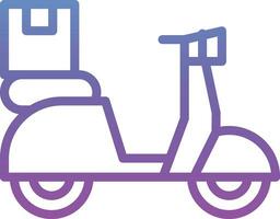 Delivery Bike Vector Icon