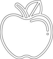 icono de vector de manzana