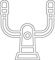Aeroplane Steering Wheel Vector Icon