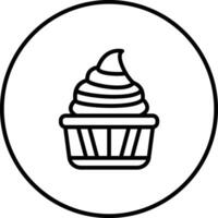 Chocolate Cupcake Vector Icon