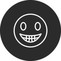 Beaming Face with Smiling Eyes Vector Icon