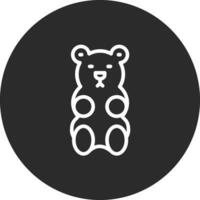 pegajoso oso vector icono