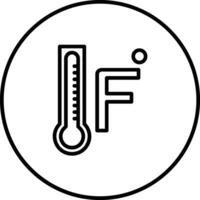 Fahrenheit Vector Icon