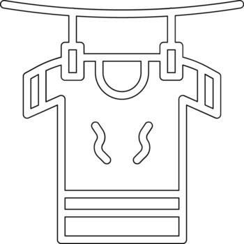 Drying Clothes Vector Icon