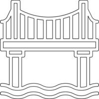 icono de vector de puente