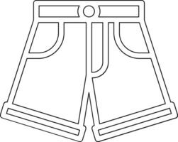 Denim Shorts Vector Icon