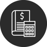 icono de vector de libro de contabilidad