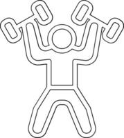 Weightlifter Vector Icon