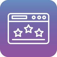 Website Rating Vector Icon