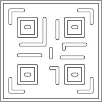 icono de vector de código qr