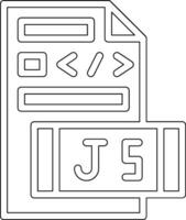 icono de vector de archivo javascript