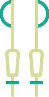 Ski Sticks Vector Icon