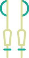 Ski Sticks Vector Icon