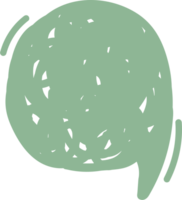kleurrijk pastel groen kleur toespraak bubbel ballon, icoon sticker memo trefwoord ontwerper tekst doos banier, vlak PNG transparant element ontwerp