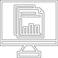 Online Statistics Vector Icon