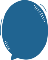 färgrik pastell blå Färg Tal bubbla ballong, ikon klistermärke PM nyckelord planerare text låda baner, platt png transparent element design
