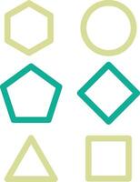 Geometric Shapes Vector Icon