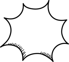 schwarz und Weiß Farbe Rede Blase Ballon, Symbol Aufkleber Memo Stichwort Planer Text Box Banner, eben png transparent Element Design