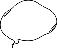 Black and white speech bubble balloon, icon sticker memo keyword planner text box banner, flat png transparent element design