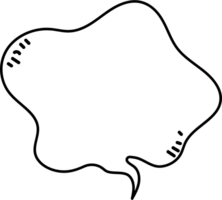 schwarz und Weiß Rede Blase Ballon, Symbol Aufkleber Memo Stichwort Planer Text Box Banner, eben png transparent Element Design
