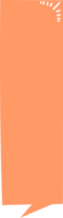 bunt Pastell- Orange Farbe Rede Blase Ballon, Symbol Aufkleber Memo Stichwort Planer Text Box Banner, eben png transparent Element Design