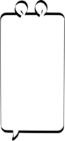 djur- sällskapsdjur Björn svart och vit Tal bubbla ballong, ikon klistermärke PM nyckelord planerare text låda baner, platt png transparent element design