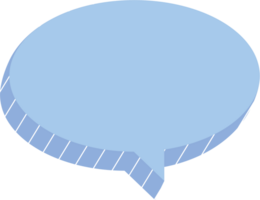 3d blue color color speech bubble balloon, icon sticker memo keyword planner text box banner, flat png transparent element design